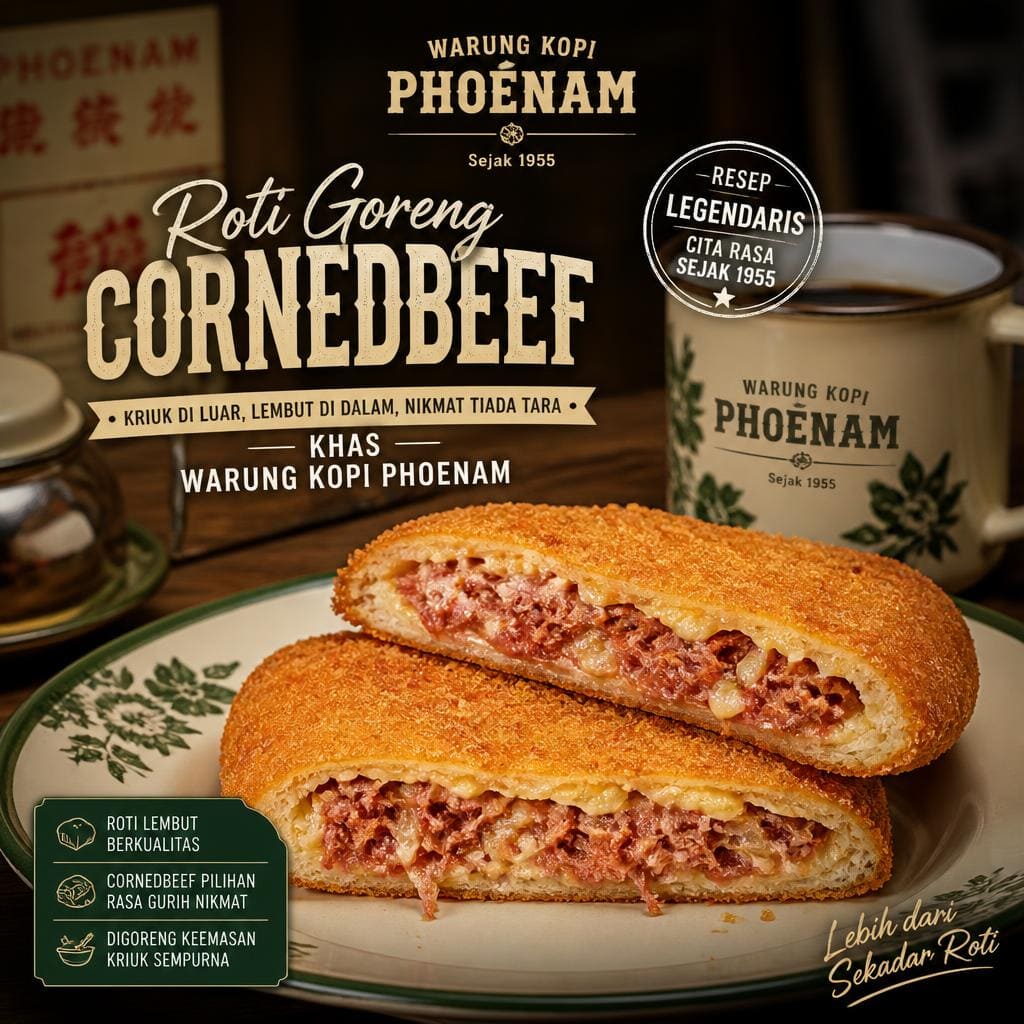 Roti Goreng Cornedbeef Warkop Phoenam